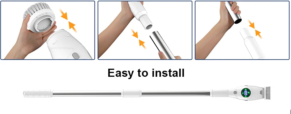 🧼✨ Escobilla Eléctrica Inalámbrica  8 en 1 — Para Baño, Cocina, Ventanas y Más