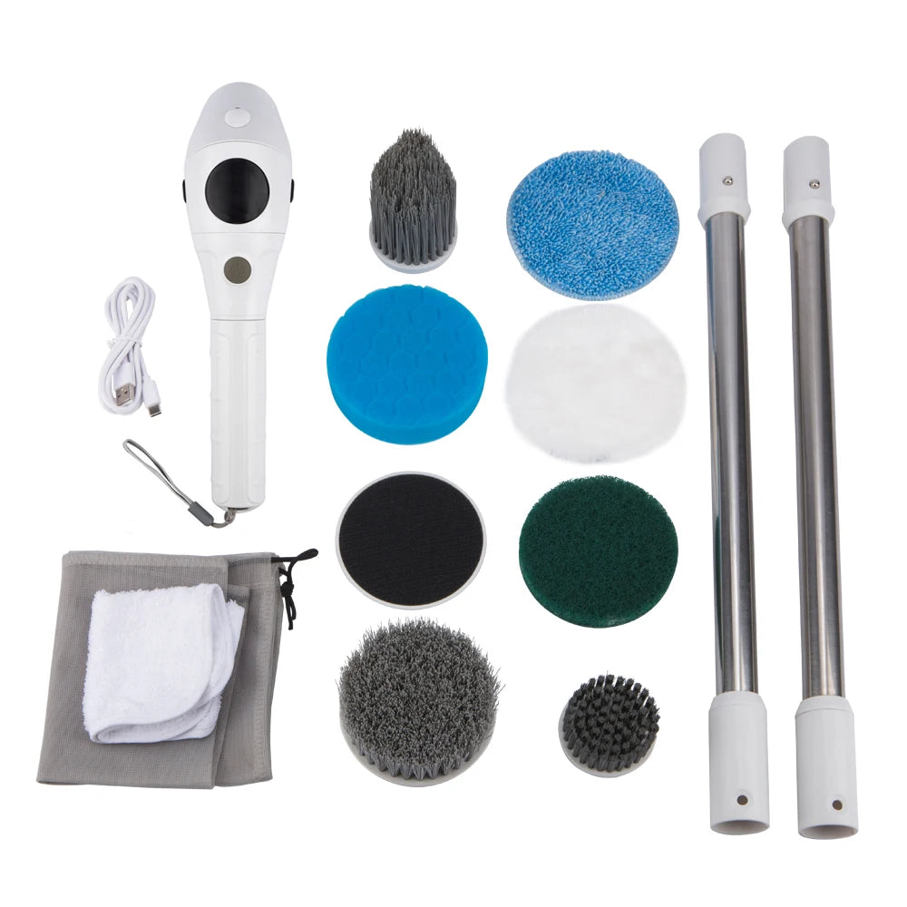 🧼✨ Escobilla Eléctrica Inalámbrica  8 en 1 — Para Baño, Cocina, Ventanas y Más