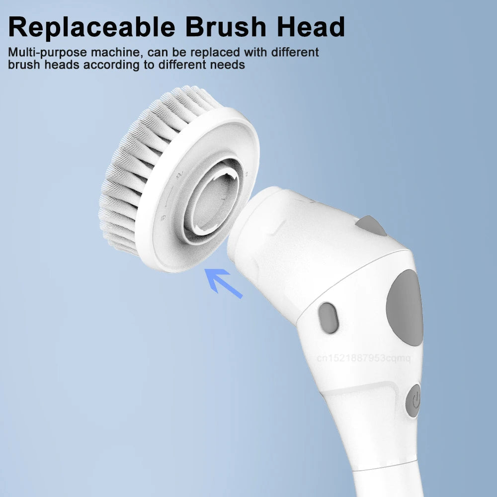 🧼✨ Escobilla Eléctrica Inalámbrica  8 en 1 — Para Baño, Cocina, Ventanas y Más